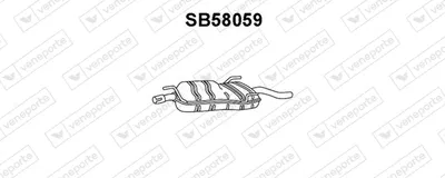 Hinterer Schalldämpfer Saab 9-5 · Saab 9-5 Kombi
