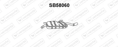 Hinterer Schalldämpfer Saab 9-5 · Saab 9-5 Kombi