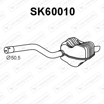 Hinterer Schalldämpfer Skoda OKTAVIA II · Skoda OKTAVIA II Combi