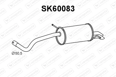 Endschalldämpfer Seat CORDOBA · Skoda FABIA II Combi