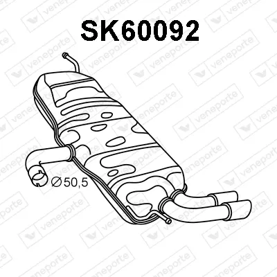 Schalldämpfer hinten Skoda YETI