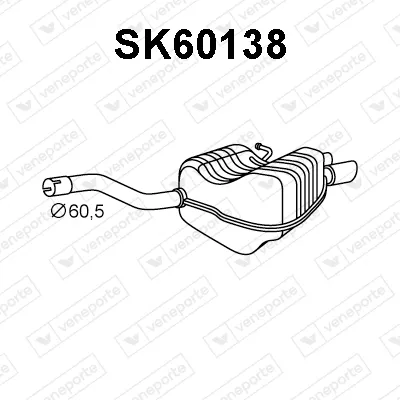 Hinterer Schalldämpfer Skoda OKTAVIA II · Skoda OKTAVIA II Combi