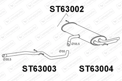 Endschalldämpfer Seat ALTEA · Seat LEON
