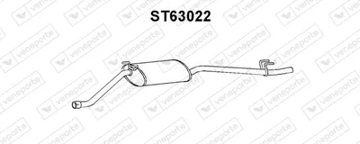 Schalldämpfer hinten Seat TERRA Kombi Van