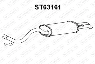 Endschalldämpfer Seat TOLEDO II · Skoda OKTAVIA I · Skoda OKTAVIA I Combi
