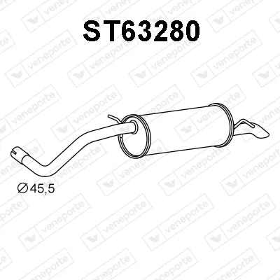 Endschalldämpfer Seat CORDOBA · Skoda FABIA I · Skoda FABIA I Combi