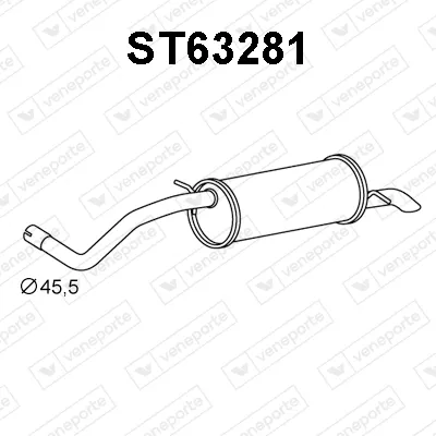 Endschalldämpfer Seat CORDOBA · Skoda FABIA I Combi · Skoda FABIA I Praktik