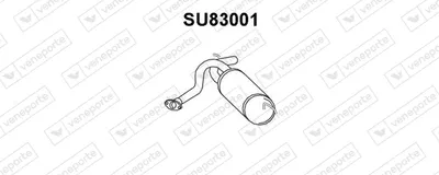 Schalldämpfer Subaru VIVIO hinten