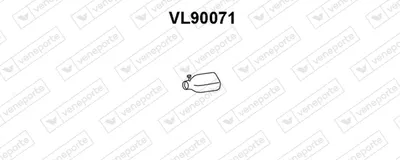 VENEPORTE VL90071 Auspuffrohr