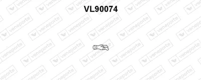 VENEPORTE VL90074 Auspuffrohr