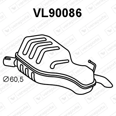 Schalldämpfer hinten Volvo V70 II · Volvo S60 I