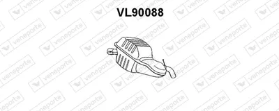 Hinterer Schalldämpfer Volvo V70 II · Volvo XC70 I Querlande