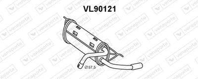 Endschalldämpfer Volvo 480