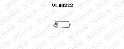 Vorne Schalldämpfer Volvo 240 · Volvo 240 Kombi