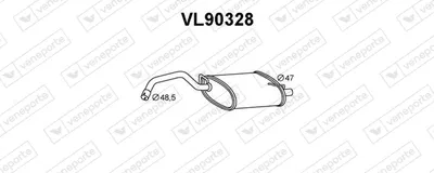 Endschalldämpfer Volvo 460 · Volvo 440