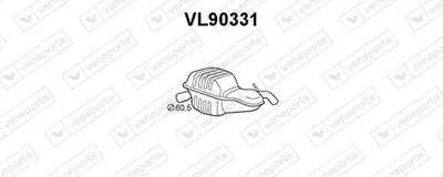 VENEPORTE VL90331 Rückschalldämpfer