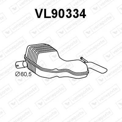Endschalldämpfer Volvo V70 II · Volvo S60 I · Volvo XC70 I Querlande