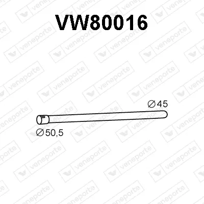 Auspuffrohr Vw GOLF II · Vw JETTA II