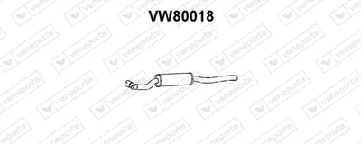 Vorne Schalldämpfer Vw PASSAT B2 Variante