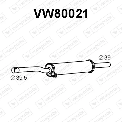 Schalldämpfer Vw POLO II · Vw POLO Coupe · Vw POLO CLASSIC