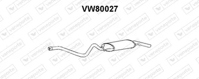 Schalldämpfer Vw SCIROCCO hinten