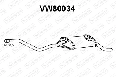 Endschalldämpfer Vw POLO II · Vw POLO Coupe