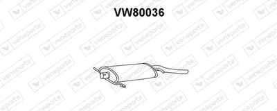 Schalldämpfer Vw SCIROCCO hinten