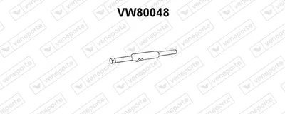 Vorne Schalldämpfer Vw DERBY · Vw POLO Coupe