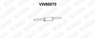 Schalldämpfer Vw JETTA I · Vw SCIROCCO · Vw GOLF I