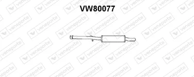 Frontschalldämpfer Vw JETTA I · Vw SCIROCCO · Vw GOLF I Cabriolet