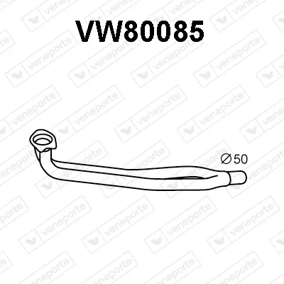 Auspuffrohr Vw GOLF II · Vw JETTA II
