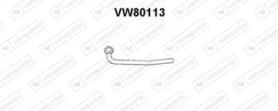 Auspuffrohr Vw GOLF II · Vw JETTA II