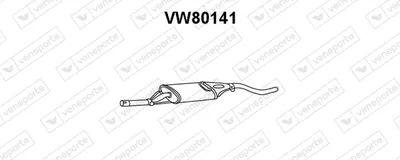 Hintere Schalldämpfer Vw DERBY
