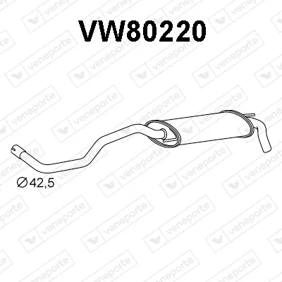 Endschalldämpfer VW POLO III · VW POLO · VW POLO Van Kombi Van