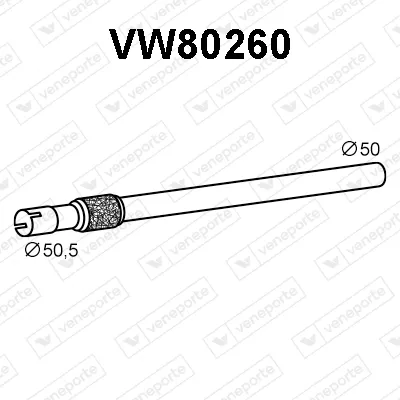 Auspuffrohr Vw GOLF III · Vw GOLF III Variante · Vw VENTO