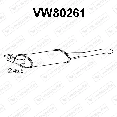 Schalldämpfer Vw VENTO hinten