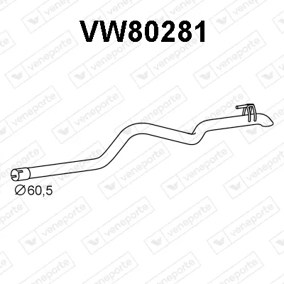 Abgasleitung Vw LT 28-35 II Bus · Vw LT 28-46 II Van · Vw LT 28-46 II Plattform/Chassis
