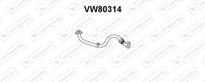 VENEPORT VW80314 Auspuffrohr