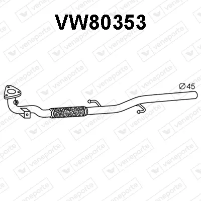 Abgasleitung Seat IBIZA III · Seat CORDOBA · VW POLO IV