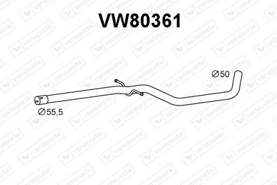 Auspuffrohr Audi A3 · Audi A3 Sportback · Seat ALTEA