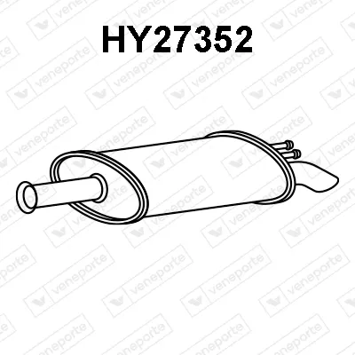 hinterer Schalldämpfer Hyundai i10 I