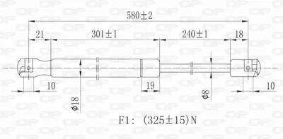 Gasfeder, Boot/Cargo-Bereich Ford FIESTA IV · Ford FIESTA Hatchback Van · Mazda 121 III