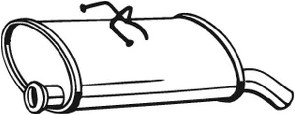 Schalldämpfer hinten Citroën BERLINGO / BERLINGO ERSTE Kastenkörper/MPV · Citroën BERLINGO / BERLINGO ERSTE MPV · Peugeot PARTNER Kastenkörper/MPV