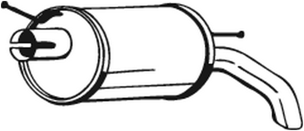 Endschalldämpfer Ford GALAXY I · Ford GALAXY MK I VAN · Seat ALHAMBRA