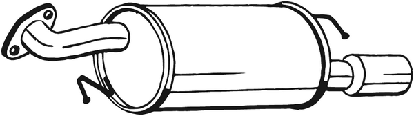 Hinterer Schalldämpfer Mazda 6 Hatchback · Mazda 6 Saloon · Mazda 6 Kombi