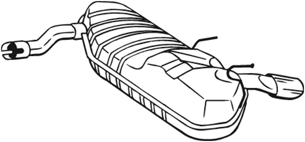 Endschalldämpfer Opel SIGNUM-Hutchback · Opel VECTRA C Kombi · Vauxhall SIGNUM