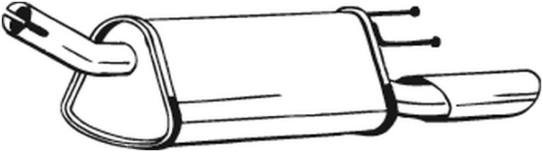 Endschalldämpfer Opel CORSA B · Vauxhall CORSA Mk I