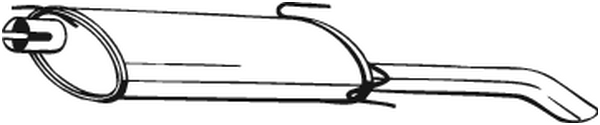 Schalldämpfer Opel ASTRA F Limousine · Opel ASTRA F CLASSIC Limousine · Vauxhall ASTRA Mk III Limousine
