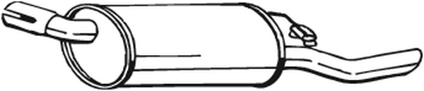 Hinterer Schalldämpfer Opel CORSA A Hatchback · Vauxhall NOVA Hatchback