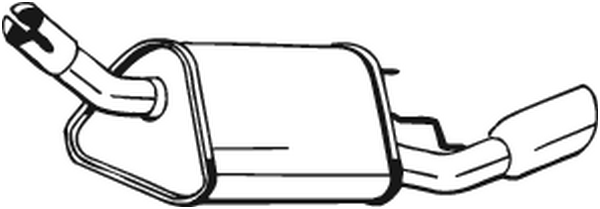 Endschalldämpfer Opel TIGRA · Vauxhall TIGRA Mk I